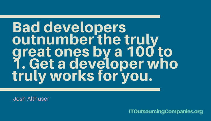 quote on choosing web design outsourcing companies