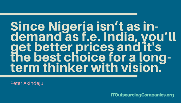 quote on outsourcing to lagos