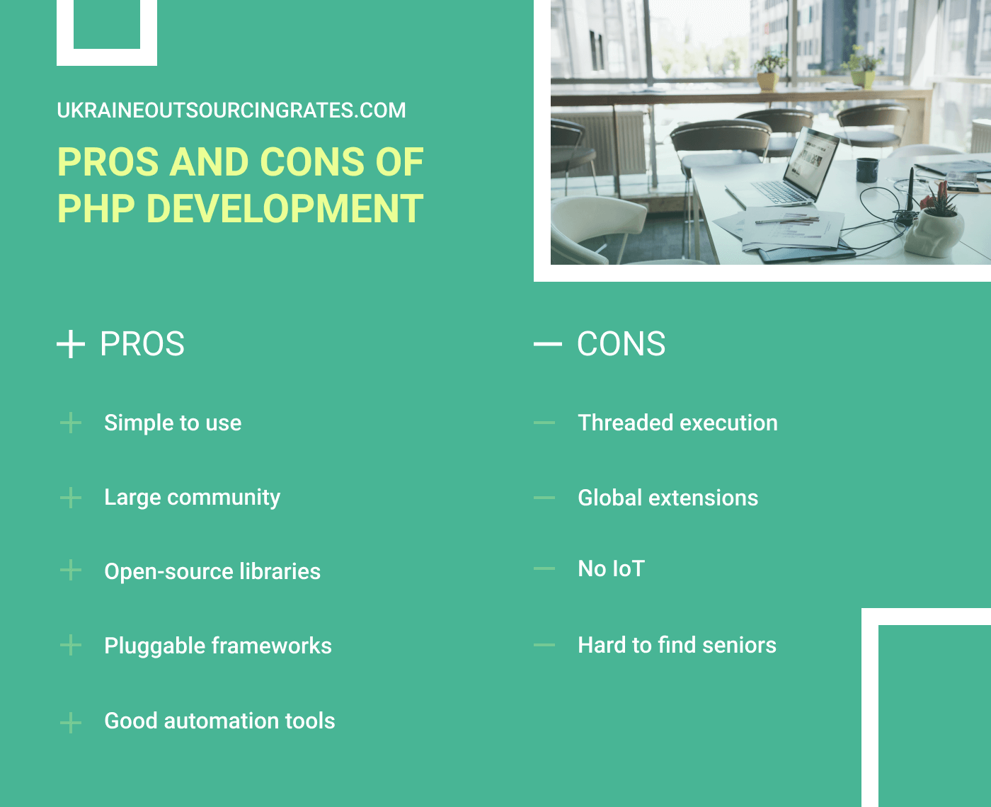 pros and cons of php development