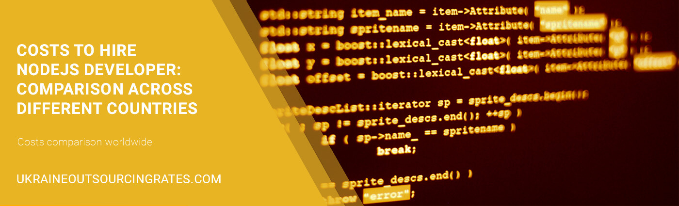 node js development rates comparison